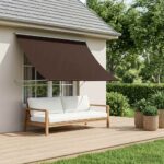 vidaXL Markíza Hnedá 300 x 150 cm 180 g / m² polyester s PU povrchom