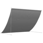 vidaXL Markíza Svetlosivá 350 x 150 cm – Obrázok 4
