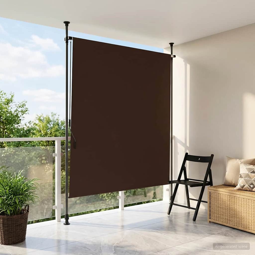 42037125_1.jpg vidaXL Vonkajšia roleta Hnedá 100 x 270 cm – Obrázok 1