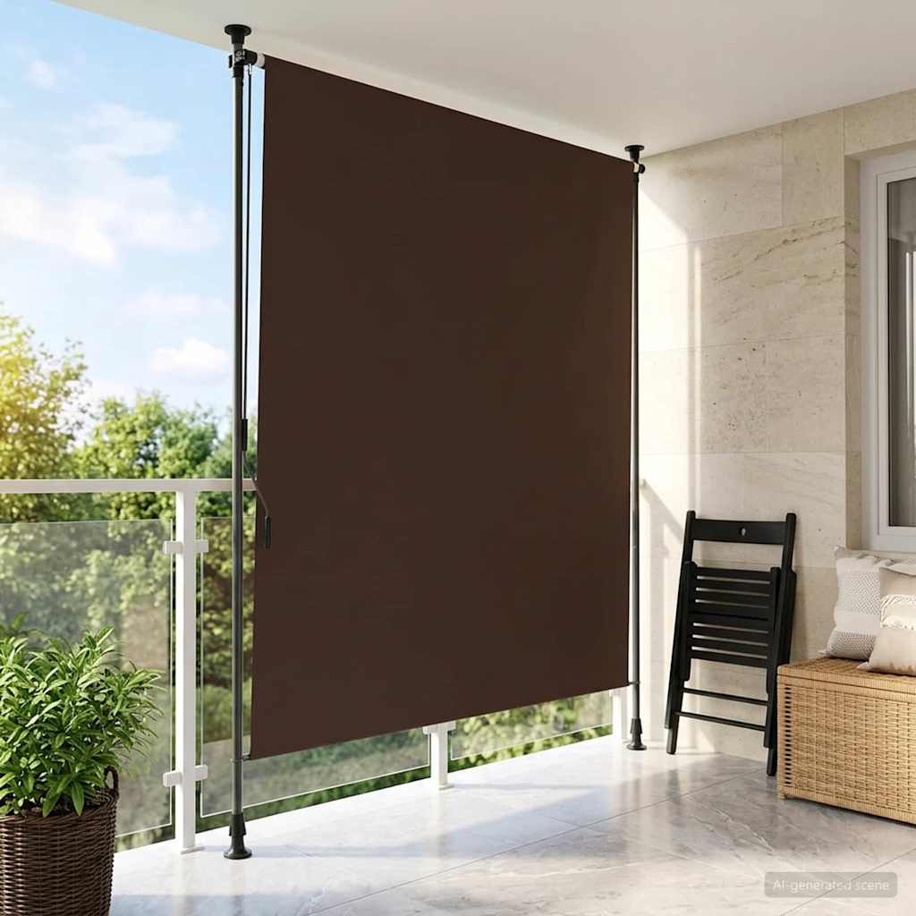 42037126_1.jpg vidaXL Vonkajšia roleta Hnedá 120 x 270 cm – Obrázok 1