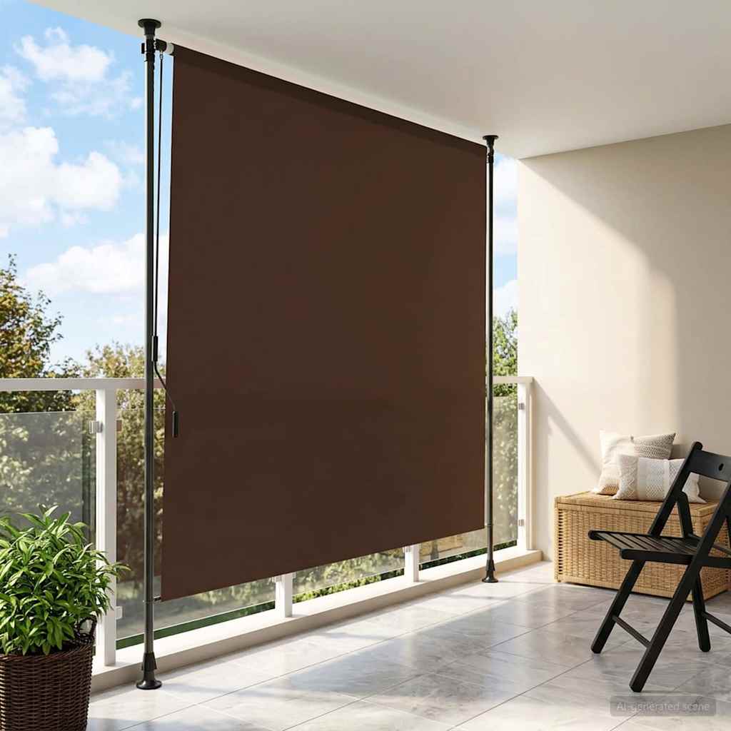 42037127_1.jpg vidaXL Vonkajšia roleta Hnedá 150 x 270 cm – Obrázok 1
