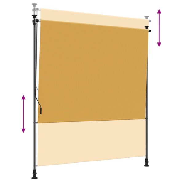 vidaXL Vonkajšia roleta Piesková 100 x 270 cm – Obrázok 6