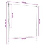 vidaXL Vonkajšia roleta Svetlosivá 120 x 270 cm – Obrázok 7