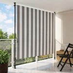 vidaXL Vonkajšia roleta Antracitová a biela 120 x 270 cm