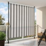 vidaXL Vonkajšia roleta Antracitová a biela 150 x 270 cm