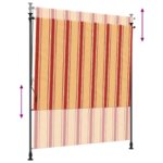vidaXL Vonkajšia roleta Viacfarebný 150 x 270 cm – Obrázok 6