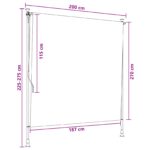 vidaXL Vonkajšia roleta Viacfarebný 200 x 270 cm – Obrázok 7