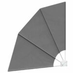 vidaXL Záclona na balkónové súkromie 140 x 140 cm Polyester Svetlosivá