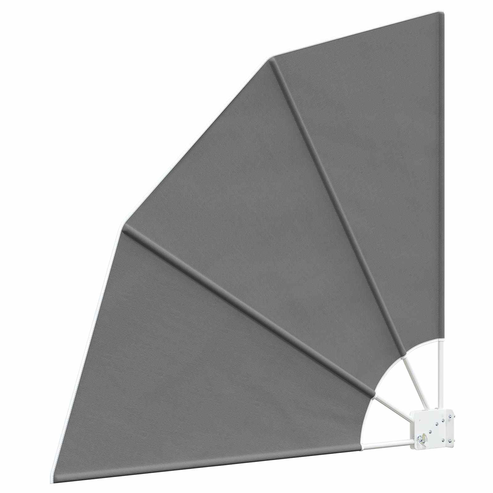 42037148_1.jpg vidaXL Záclona na balkónové súkromie 140 x 140 cm Polyester Svetlosivá – Obrázok 1