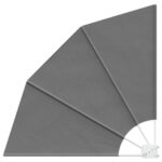 vidaXL Záclona na balkónové súkromie 140 x 140 cm Polyester Svetlosivá – Obrázok 2