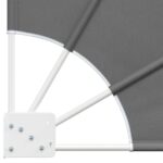 vidaXL Záclona na balkónové súkromie 140 x 140 cm Polyester Svetlosivá – Obrázok 4