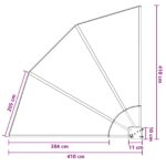vidaXL Záclona na balkónové súkromie 140 x 140 cm Polyester Svetlosivá – Obrázok 6