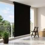 vidaXL Roleta Čierna 60 x 250 cm Textil a hliník