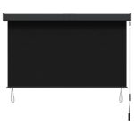 vidaXL Roleta Čierna 60 x 250 cm Textil a hliník – Obrázok 3