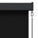 vidaXL Roleta Čierna 60 x 250 cm Textil a hliník – Obrázok 5