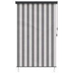 vidaXL Roleta Antracitová a biela 60 x 250 cm Textil a hliník – Obrázok 4
