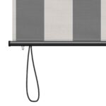 vidaXL Roleta Antracitová a biela 60 x 250 cm Textil a hliník – Obrázok 6