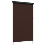 vidaXL Roleta Hnedá 80 x 250 cm Textil a hliník – Obrázok 2
