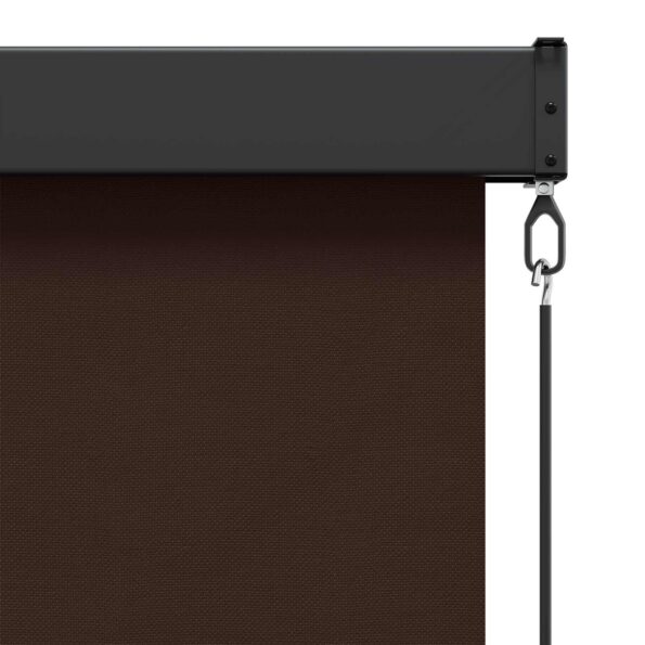 vidaXL Roleta Hnedá 80 x 250 cm Textil a hliník – Obrázok 5