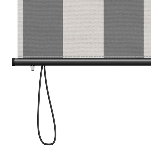 vidaXL Roleta Antracitová a biela 80 x 250 cm Textil a hliník – Obrázok 6