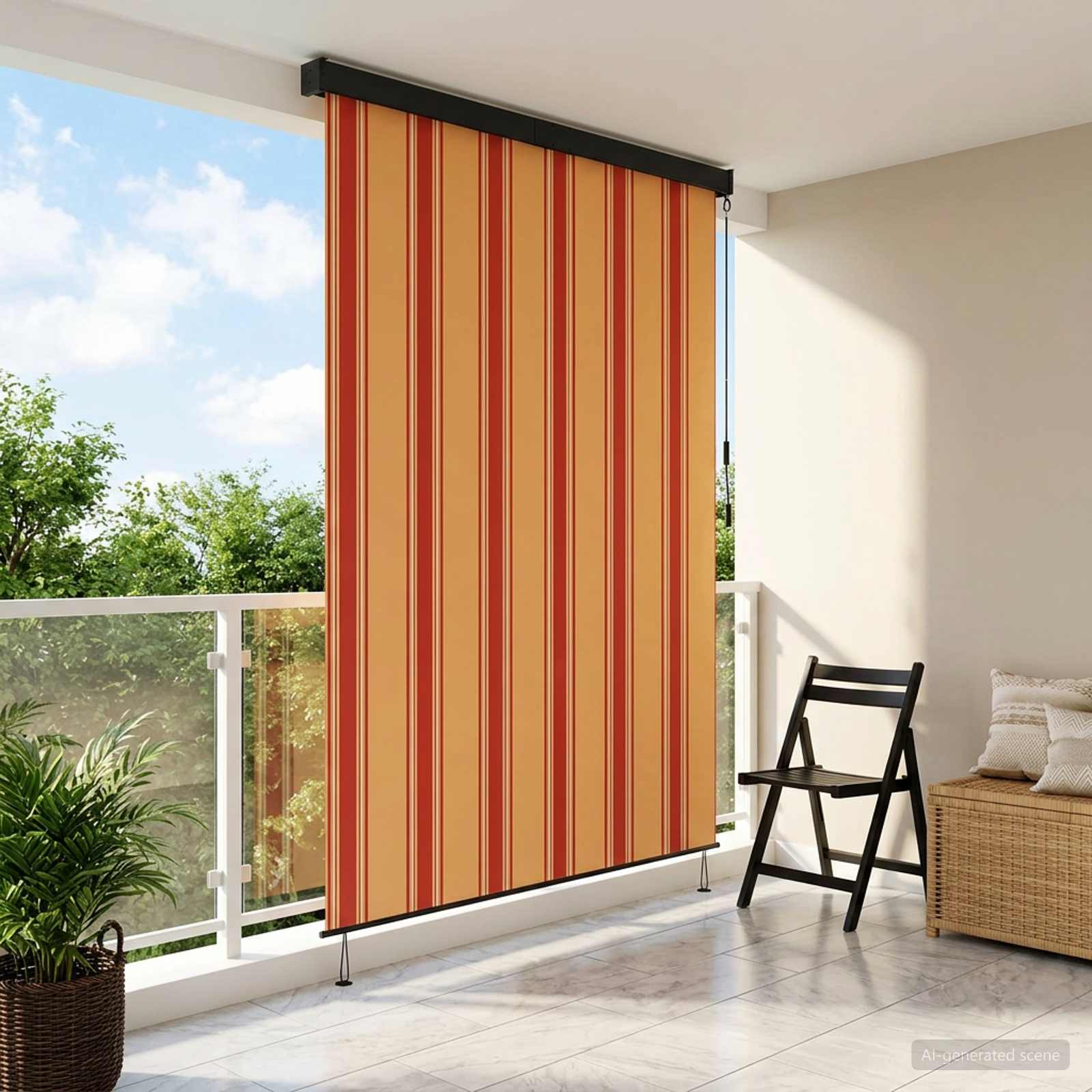 42037176_1.jpg vidaXL Roleta Viacfarebný 80 x 250 cm Textil a hliník – Obrázok 1