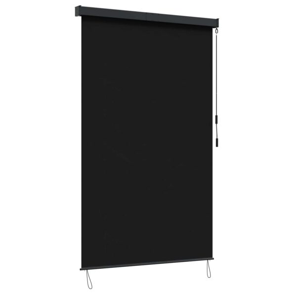vidaXL Roleta Čierna 100 x 250 cm Textil a hliník – Obrázok 2