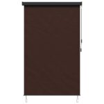 vidaXL Roleta Hnedá 100 x 250 cm Textil a hliník – Obrázok 4