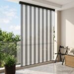 vidaXL Roleta Antracitová a biela 140 x 250 cm Textil a hliník