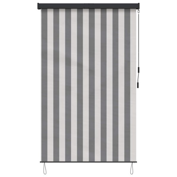 vidaXL Roleta Antracitová a biela 140 x 250 cm Textil a hliník – Obrázok 4