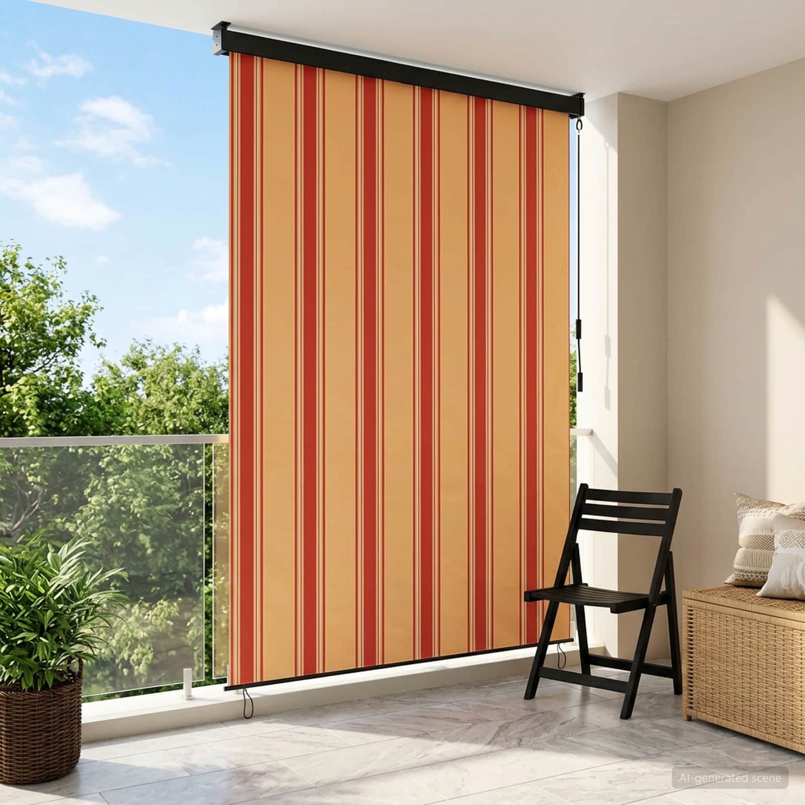 42037196_1.jpg vidaXL Roleta Viacfarebný 160 x 250 cm Textil a hliník – Obrázok 1