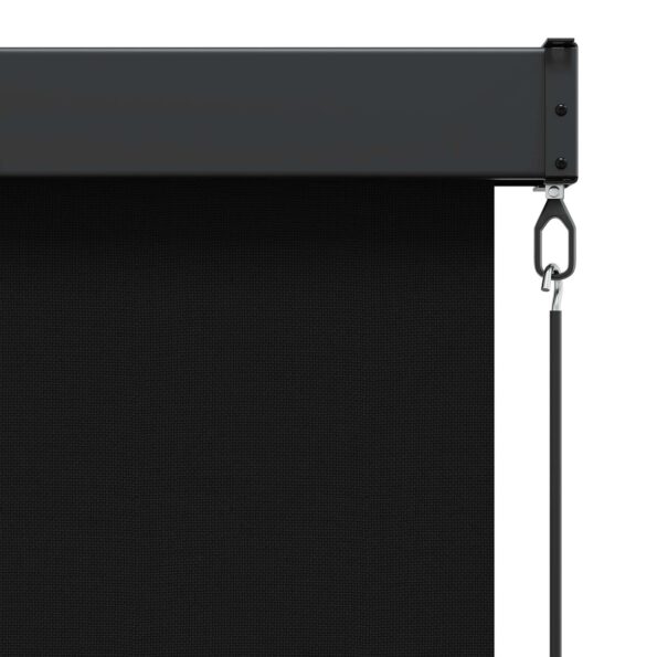 vidaXL Roleta Čierna 180 x 250 cm Textil a hliník – Obrázok 5