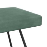 vidaXL lavička Jednofarebný Morská zelená 80 x 40 x 45 cm Zamat – Obrázok 5