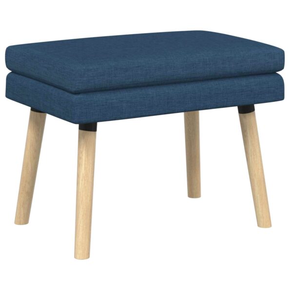 vidaXL Dvojvrstvová lavica Modrá 60 x 40 x 46 cm Látka – Obrázok 2