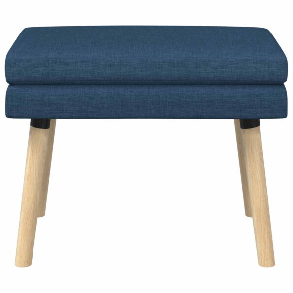 vidaXL Dvojvrstvová lavica Modrá 60 x 40 x 46 cm Látka – Obrázok 4