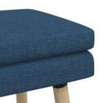 vidaXL Dvojvrstvová lavica Modrá 60 x 40 x 46 cm Látka – Obrázok 5