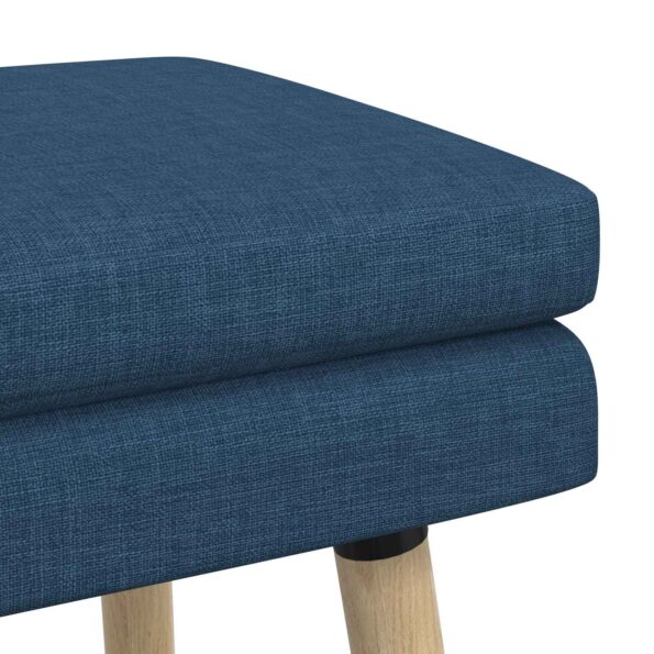 vidaXL Dvojvrstvová lavica Modrá 60 x 40 x 46 cm Látka – Obrázok 5