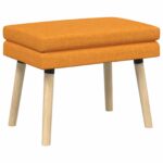 vidaXL Dvojvrstvová lavica Tmavá žltá 60 x 40 x 46 cm Látka – Obrázok 2