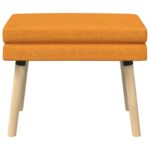 vidaXL Dvojvrstvová lavica Tmavá žltá 60 x 40 x 46 cm Látka – Obrázok 4