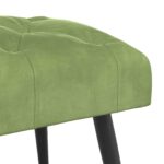 vidaXL Lavica s gombíkovým prešívaním Svetlo zelená 110 x 40 x 46 cm – Obrázok 4