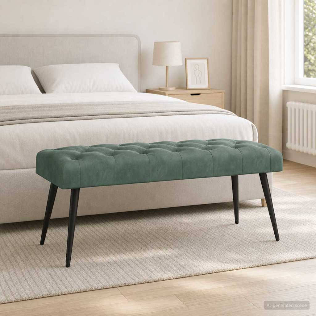 42038582_1.jpg vidaXL Lavica s gombíkovým prešívaním Morská zelená 110 x 40 x 46 cm – Obrázok 1
