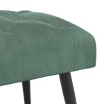 vidaXL Lavica s gombíkovým prešívaním Morská zelená 110 x 40 x 46 cm – Obrázok 4