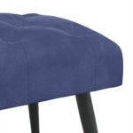 vidaXL Lavica s gombíkovým prešívaním Policajná modrá 110 x 40 x 46 cm – Obrázok 4