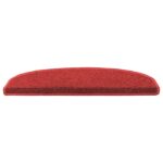 vidaXL Samolepiace schodové rohože 15 pcs Červená 80 x 24,5 x 3,5 cm – Obrázok 4