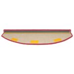 vidaXL Samolepiace schodové rohože 15 pcs Červená 80 x 24,5 x 3,5 cm – Obrázok 5