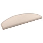 vidaXL Samolepiace schodové rohože 15 pcs Sivohnedá 80 x 24,5 x 3,5 cm