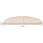 vidaXL Samolepiace schodové rohože 15 pcs Sivohnedá 80 x 24,5 x 3,5 cm – Obrázok 9