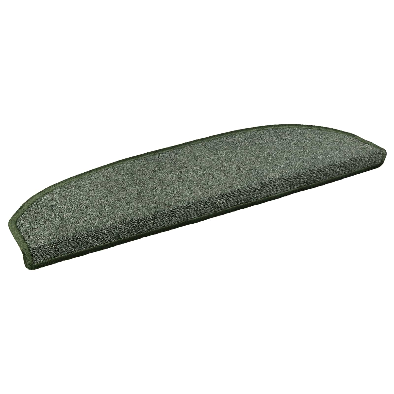 42038643_1.jpg vidaXL Samolepiace schodové rohože Polkruh 15 pcs Tmavozelená – Obrázok 1