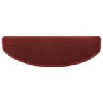 vidaXL Samolepiace schodové rohože Polkruh 15 pcs Bordeaux červená – Obrázok 6