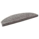 vidaXL Samolepiace schodové rohože 15 pcs Sivá 80 x 24,5 x 3,5 cm