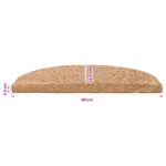 vidaXL Samolepiace schodové rohože 15 pcs Béžová 80 x 24,5 x 3,5 cm – Obrázok 9